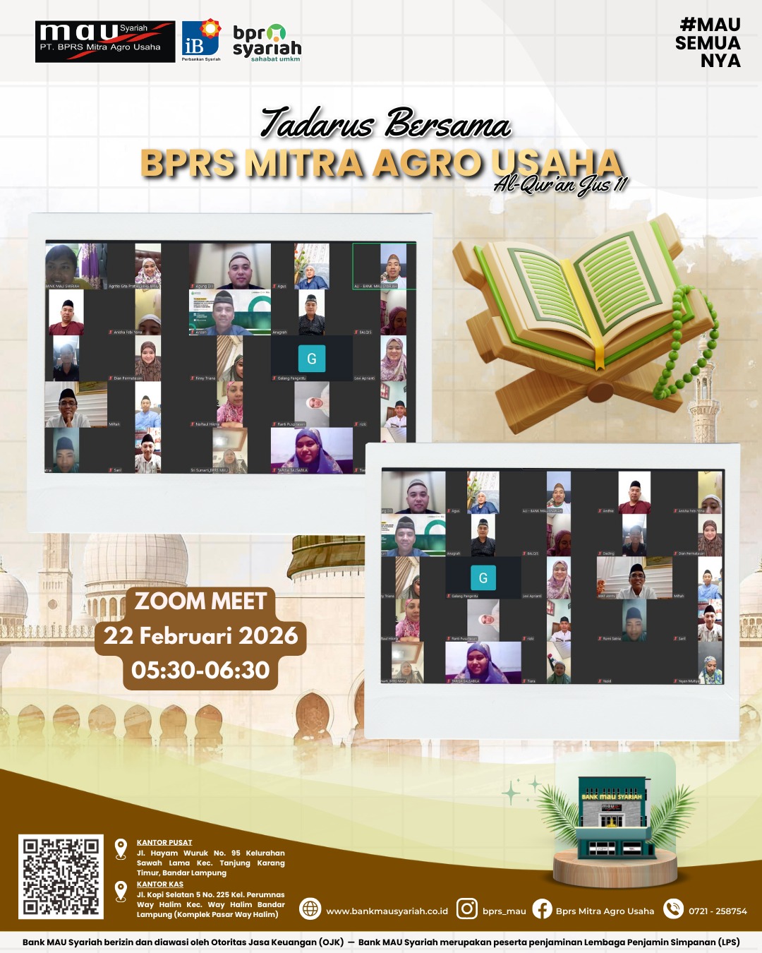 Tadarus Bersama BPRS Mitra Agro Usaha